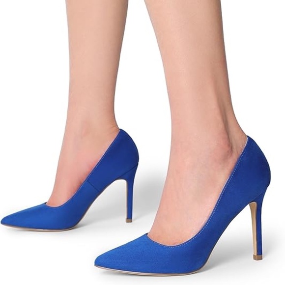 Shoes - Women's Closed Toe High Heels Dress Pointed Toe Wedding Pump Shoes
